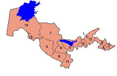 uzbekistan provinces