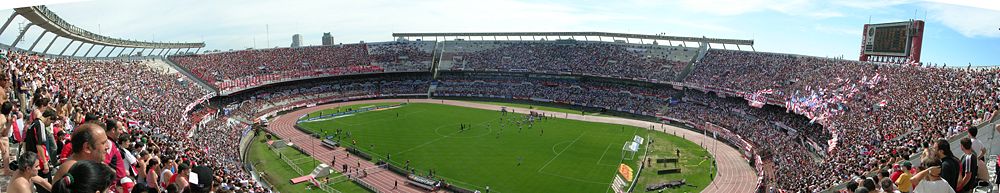 Панорама стадиона Монументаль Ривер Плейт.