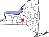 Округ Кортленд на карте штата.