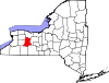 Округ Ливингстон на карте штата.