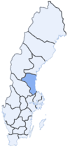 Расположение лена Евлеборг в Швеции