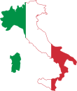 Italy looking like the flag.svg