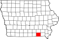 Округ Дэвис на карте штата.