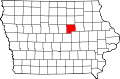 Округ Гранди на карте штата.