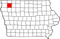 Округ О’Брайен на карте штата.