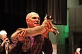 Siamese at cat show judge Louis Coste.jpg
