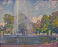 Theo van Rysselberghe - Springbrunnen im Park Sanssouci in Potsdam, 1903, Neue Pinakothek Muenchen-1.jpg