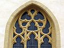 Reuleaux triangles on a window of Saint Michael church, Luxembourg.jpg