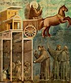Giotto - Legend of St Francis - -08- - Vision of the Flaming Chariot.jpg