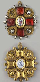Знак к ордену Св. Анны с бриллиантами, ранний образец конца XVIII века