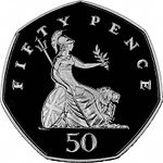 British fifty pence coin 1982.JPG