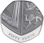 British fifty pence coin 2008 sheild.png