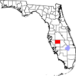 Округ Харди на карте штата.