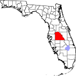Округ Полк на карте штата.