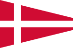 Naval Rank Flag of Denmark - Senior Officer Afloat.svg