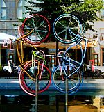 Роберт Раушенберг, «Велосипеды», Берлин, Германия, 1998