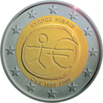 Кипр, серия «10 лет введения евро», 2009