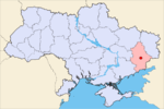 Доне́цк на карте страны