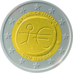 Италия, серия «10 лет введения евро», 2009