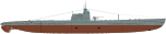 Shadowgraph Dekabrist class I series submarine mod.svg
