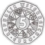2004 Austria 5 Euro EU Enlargement front.jpg