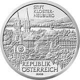 2008 Austria 10 Euro Klosterneuburg front.jpg