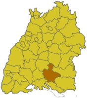 Зигмаринген (район) на карте