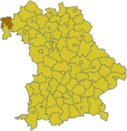 Ашаффенбург (район) на карте