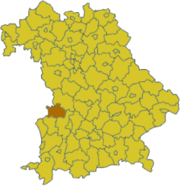 Диллинген-на-Дунае (район) на карте