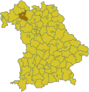 Швайнфурт (район) на карте