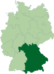Свободное государство Бавария на карте
