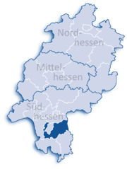 Дармштадт-Дибург (район) на карте