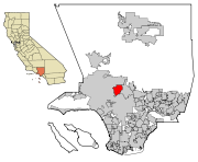 LA County Incorporated Areas Burbank highlighted.svg