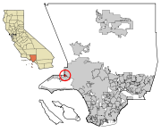 LA County Incorporated Areas Hidden Hills highlighted.svg