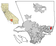 LA County Incorporated Areas La Verne highlighted.svg