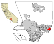 LA County Incorporated Areas Pomona highlighted.svg