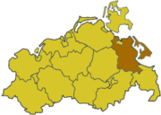 Восточная Передняя Померания (район) на карте