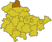 Нордхаузен (район) на карте