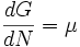 \,\!\frac{d G}{dN}=\mu