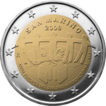 €2 — Сан-Марино 2008