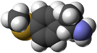 4-метилтиоамфетамин: вид молекулы