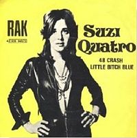 Обложка сингла «48 Crash» (Suzi Quatro, 1973)