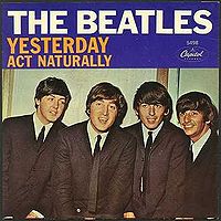 Обложка сингла «Act Naturally» (The Beatles, 1965)