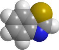 Бензотиазол: вид молекулы
