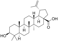 Betulinic acid structure.png