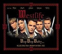 Обложка сингла «Bop Bop Baby» (Westlife, 2002)