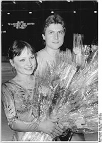 Сабине Бэсс (слева) в 1982 году.