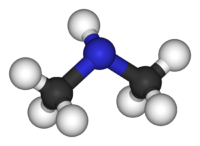 Диметиламин: вид молекулы