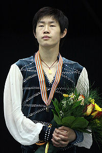 Guan Jinlin Podium 2008 Junior Worlds.jpg