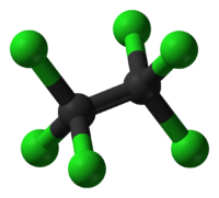 Гексахлорэтан: вид молекулы